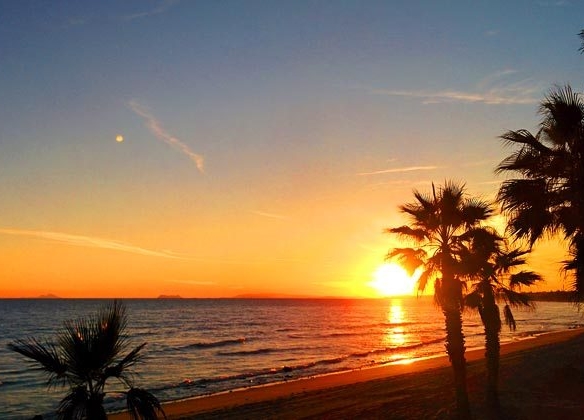 #Sunset in Marbella.